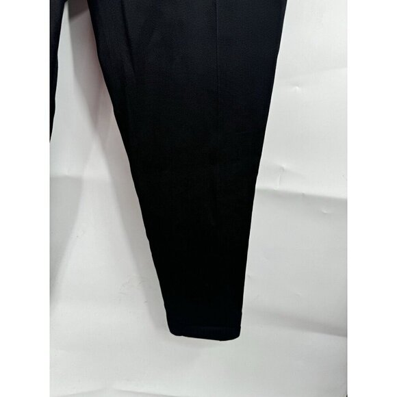 Theory Wool Dress Pant Women 6 Straight Leg Pleated Front Black - Picture 5 of 8